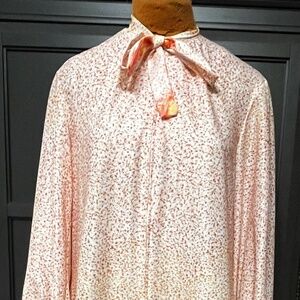 1960’s orange house coat dress